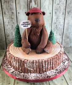 grizzley bear birthday cake