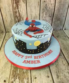 spiderman birthday cake