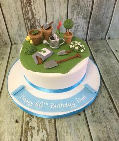 gardening birthday cake