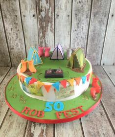 festival birthday cake