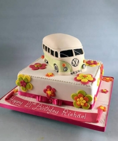 hippy cake hippy bus funky cake fun cake happy cake volkswagon cake dublin ireland