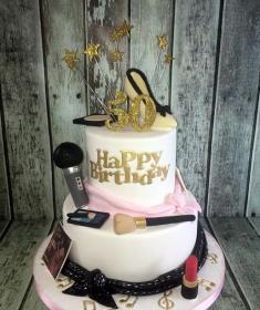 fab at 50 birthday fashion cake