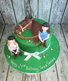 horse riding biirthday cake