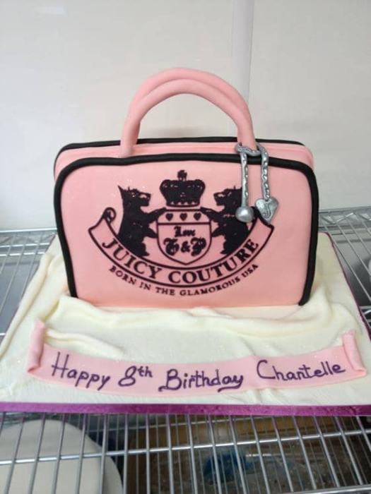 Juicy Couture hand bag birthday cake