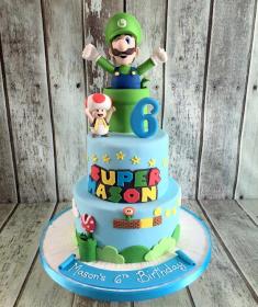 super mario birthday cake