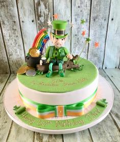 Irish leprechaun birthday cake