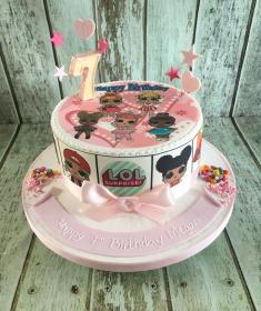 lol doll cute cake tv programme pink cake cute cake girls cake