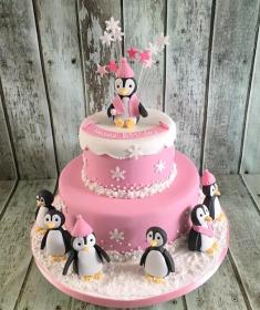 penguine cake winter cake girls cake cute cake dublin ireland