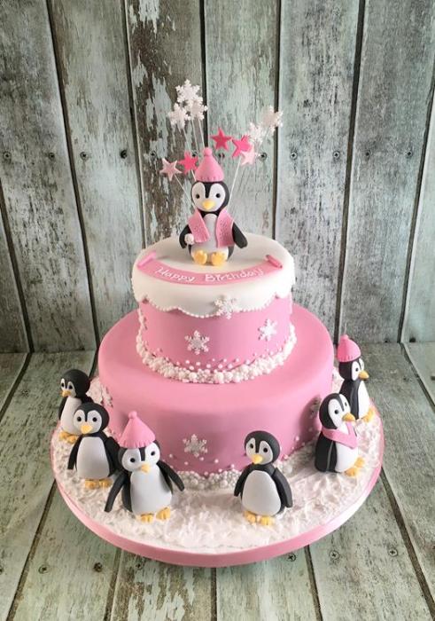 penguine cake winter cake girls cake cute cake dublin ireland