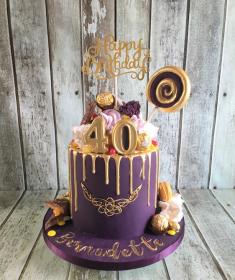 drip cake celtic cake purple cake sweet cake dublin ireland