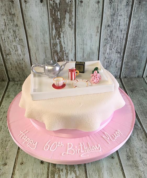tea time birthday cake vintage cake ladys cake granny cake dublin ireland