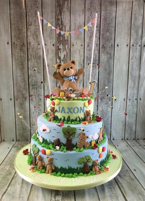 teddy bear picnic cake  birthday cake , bear cake dublin ireland