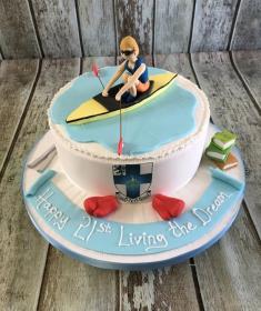 man in a rowing boat hobby cake sports cake fun cake dublin irelan