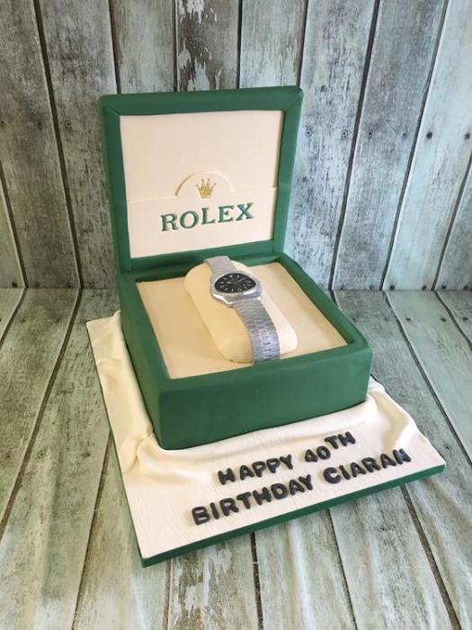 rolex watch cake , jewllery cake  birthday cake dublin ireland