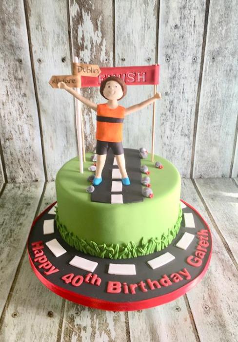 running man cake ,  marathon cake birthday cake dublin ireland