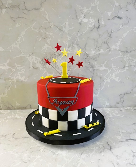 Cars the movie birthday cake 