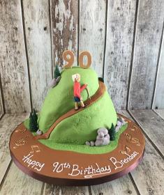 Mountain climbing walking cake birthday hobbie dubluin ireland