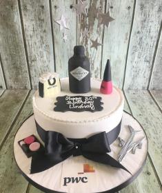 PWC corporate cake hendricks gin make up birthday cake dublin irelan