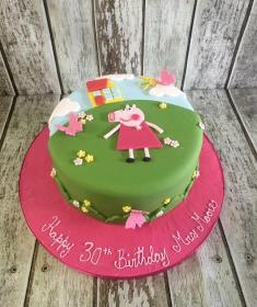 peppa pig cake cartoon cake tv program cake Dublin ireland