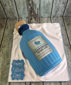 gin bottle cake dublin ireland bonbay sapphaire cake