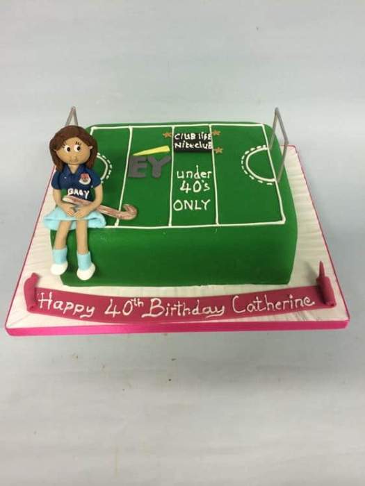 hockey birthday cake