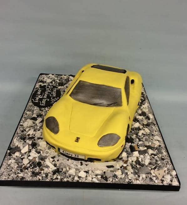 car birthday cake