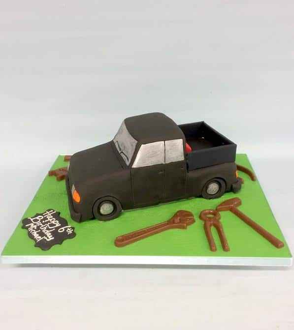 Pick up truck birthday cake