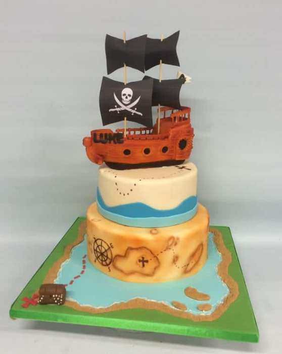 Pirate birthday cake