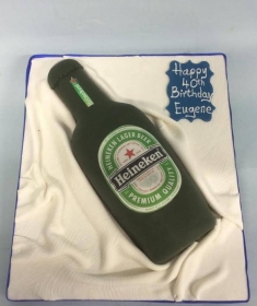Heineken birthday cake
