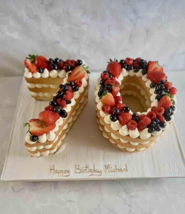 Numbers Birthday cake