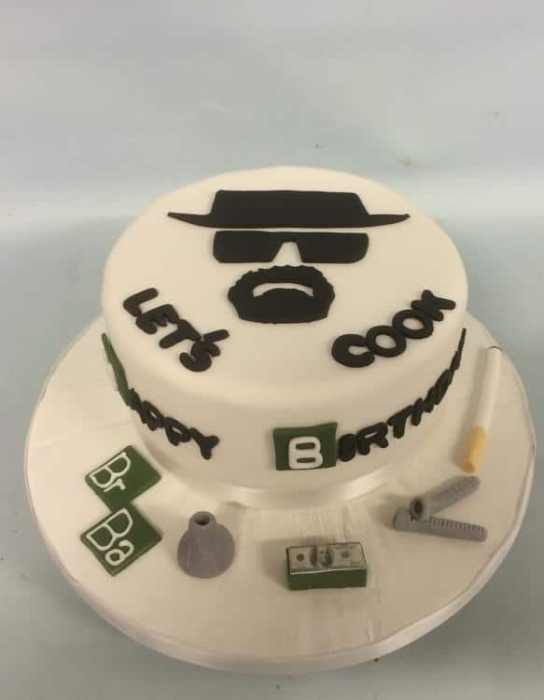Breaking bad birthday cake