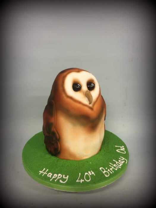 Owl  birthday cake