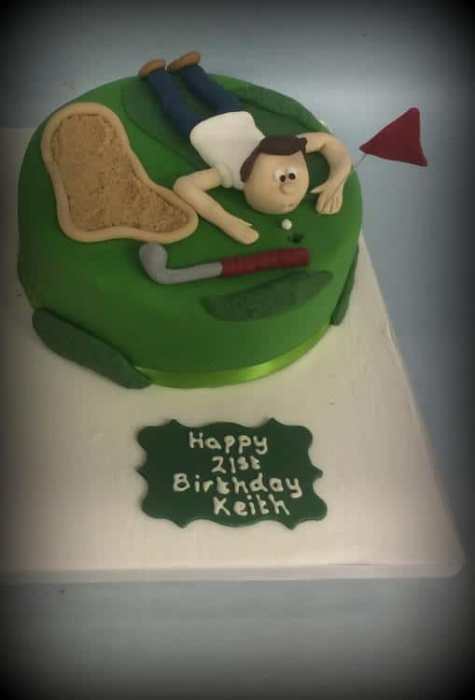 Golf birthday cake