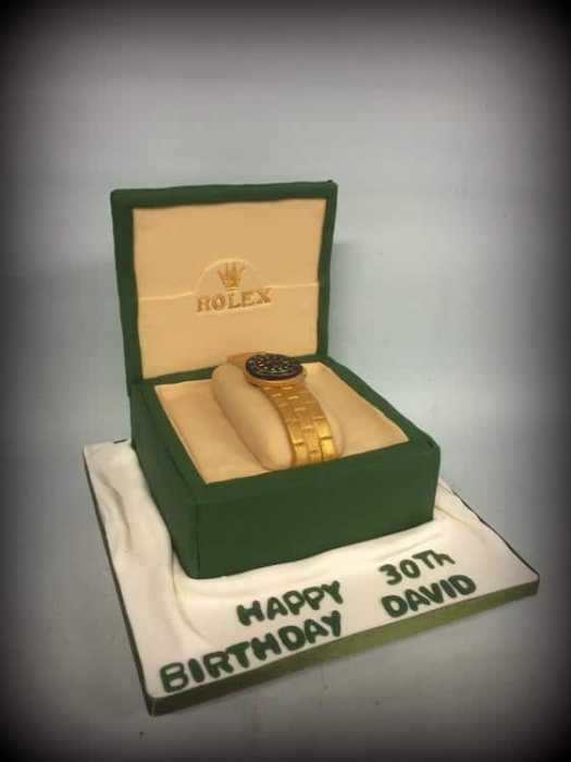 Rolex watch cake