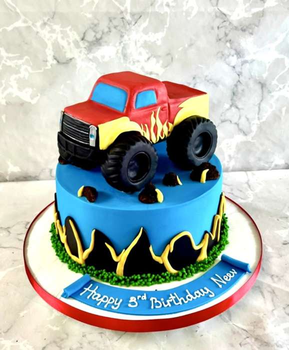 Hot Wheels birthday cake