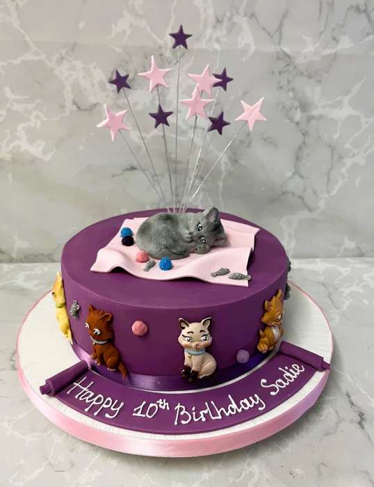 Sugar Kittens birthday cake