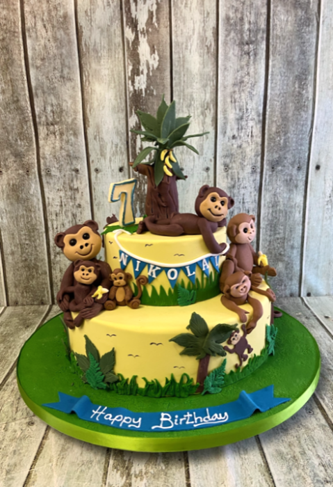 Jungle-monkeys-birthday-cake-