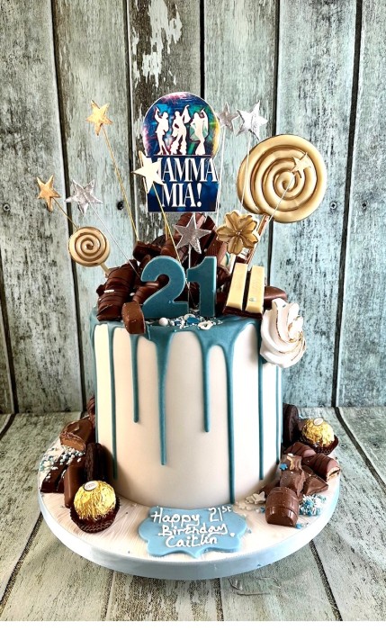 Ma-Ma-Mia-drip-birthday-cake-