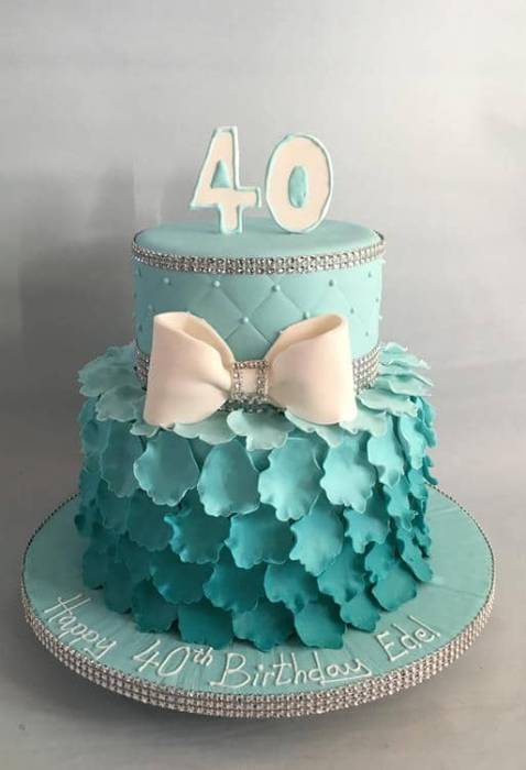 Ombrea 40th Birthday Cake