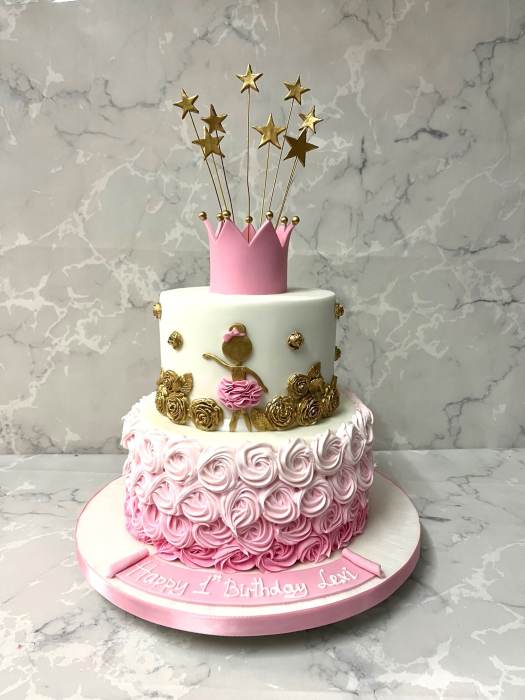 Princess-Ballet-birthday-cake-
