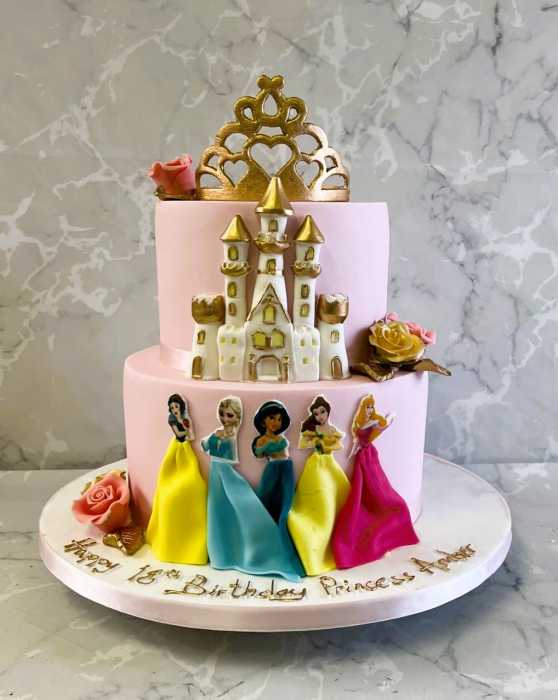 Princess-birthday-cake-@makeawishireland