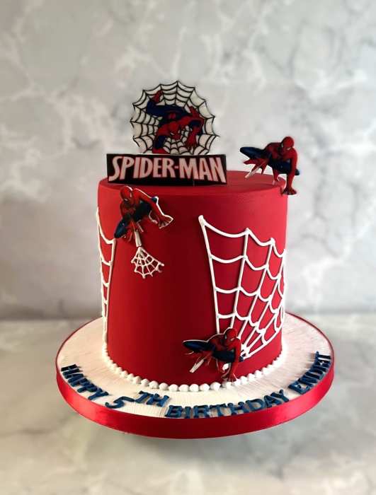 Spiderman-Birthday-cake-