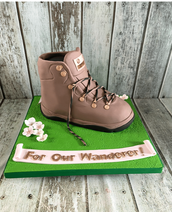 boot birthday cake