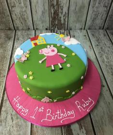 peppa pig birthday cake