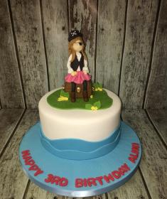 pirate girl birthday cake