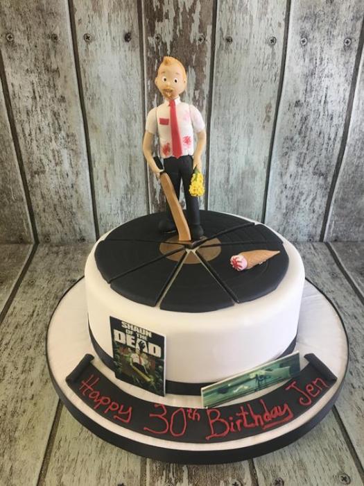 shaun of the dead birthday cake