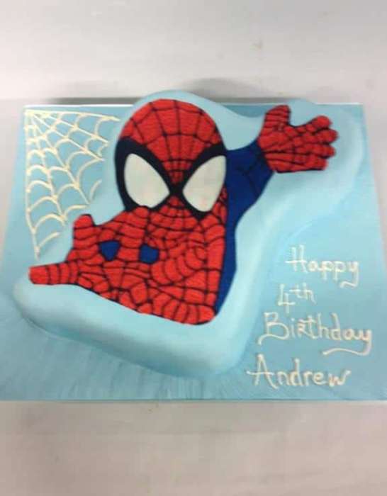 spiderman birthday cake
