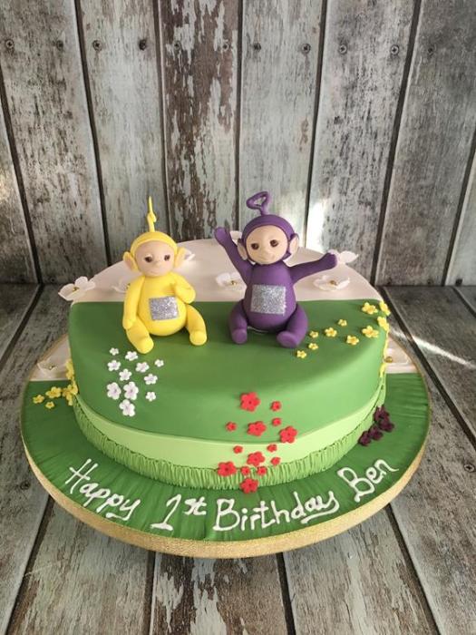 telly tubbys birthday cake