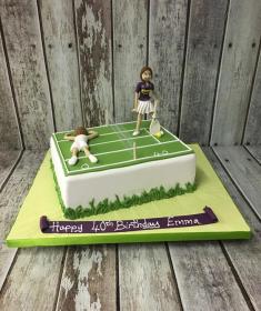 tennis birthday cake