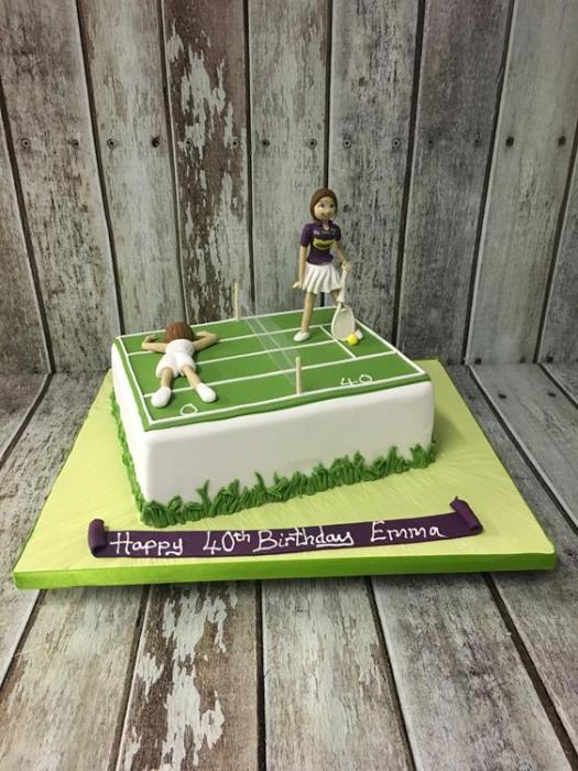 tennis birthday cake
